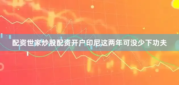 配资世家炒股配资开户印尼这两年可没少下功夫